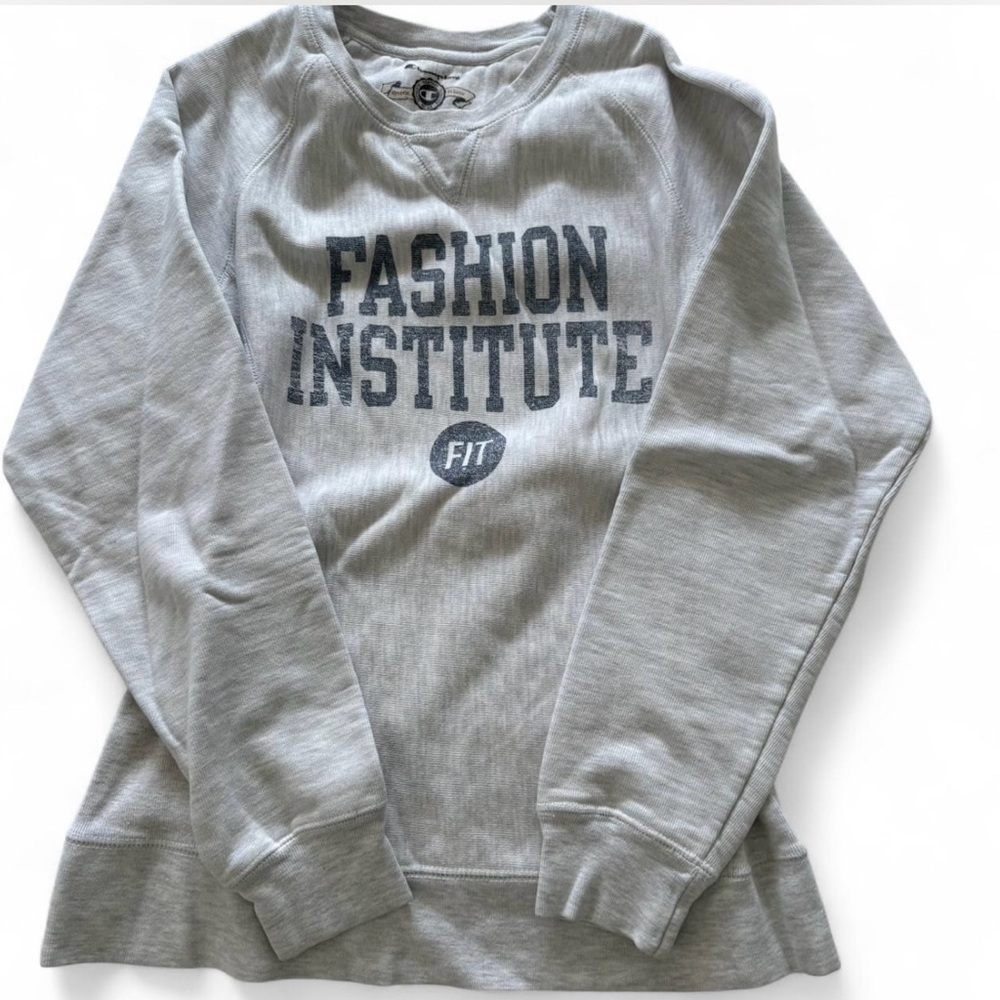 Champion Light Gray Women's Sweatshirt - Picture 6 of 6